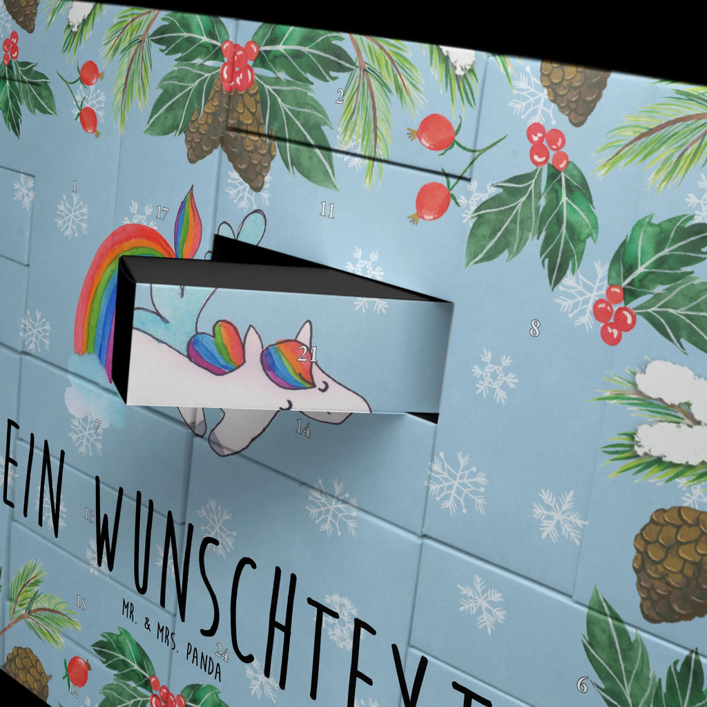 Personalisierter Befüllbarer Adventskalender Einhorn Fliegendes Pferd Befüllbarer Adventskalender, Adventskalender zum selbst befüllen, Einhorn, Einhörner, Einhorn Deko, Pegasus, Unicorn, Regenbogen, Spielen, Realität, Glitzer, Erwachsenwerden