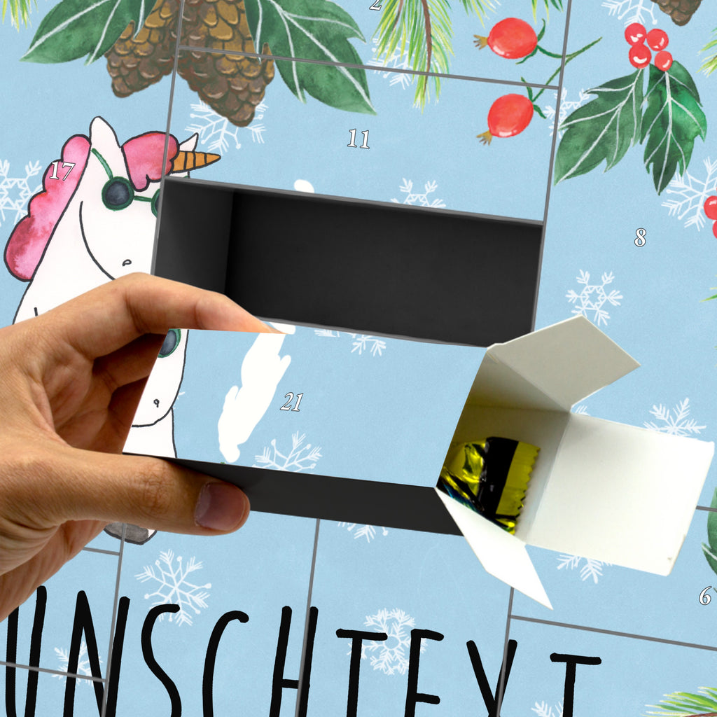 Personalisierter Befüllbarer Adventskalender Einhorn Woodstock Befüllbarer Adventskalender, Adventskalender zum selbst befüllen, Einhorn, Einhörner, Einhorn Deko, Pegasus, Unicorn, Kiffen, Joint, Zigarette, Alkohol, Party, Spaß. lustig, witzig, Woodstock