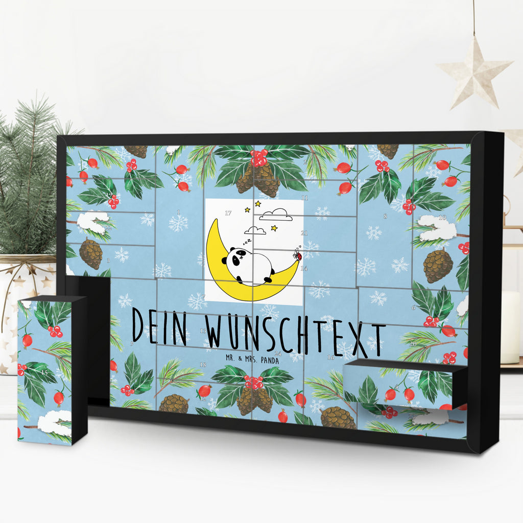 Personalisierter Befüllbarer Adventskalender Panda Easy Befüllbarer Adventskalender, Adventskalender zum selbst befüllen