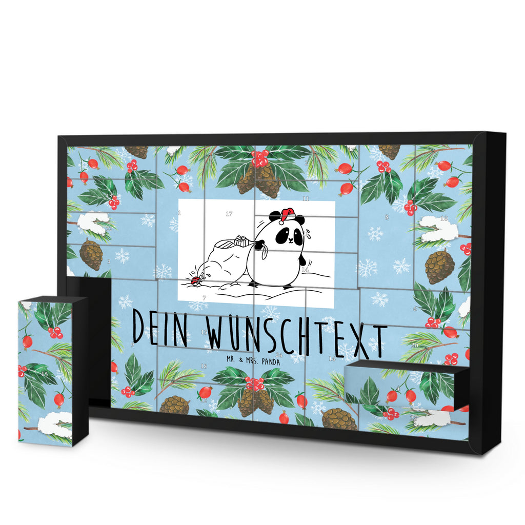 Personalisierter Befüllbarer Adventskalender Panda Weihnachten Befüllbarer Adventskalender, Adventskalender zum selbst befüllen