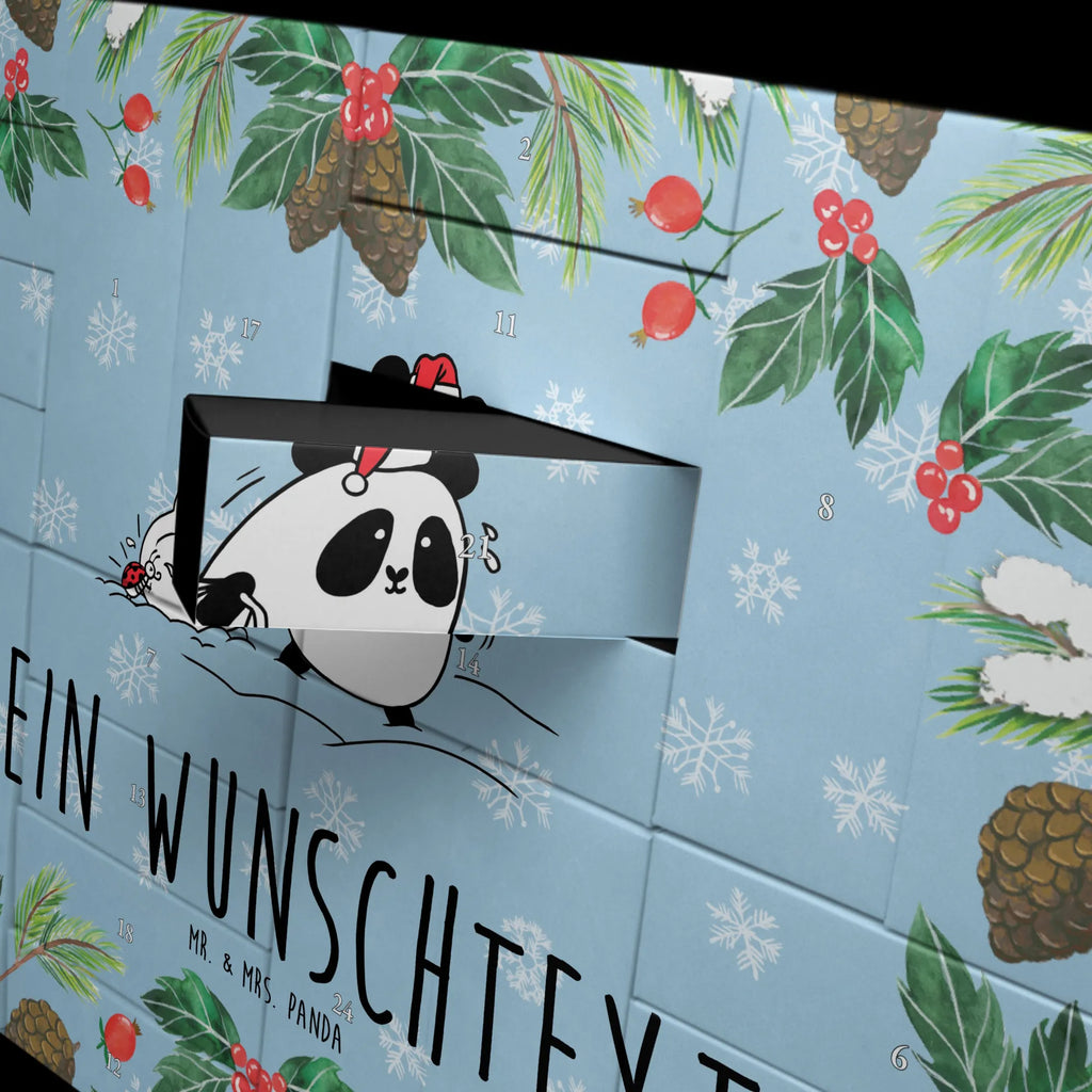 Personalisierter Befüllbarer Adventskalender Panda Weihnachten Befüllbarer Adventskalender, Adventskalender zum selbst befüllen