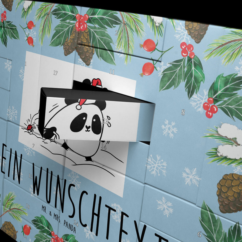 Personalisierter Befüllbarer Adventskalender Panda Weihnachten Befüllbarer Adventskalender, Adventskalender zum selbst befüllen