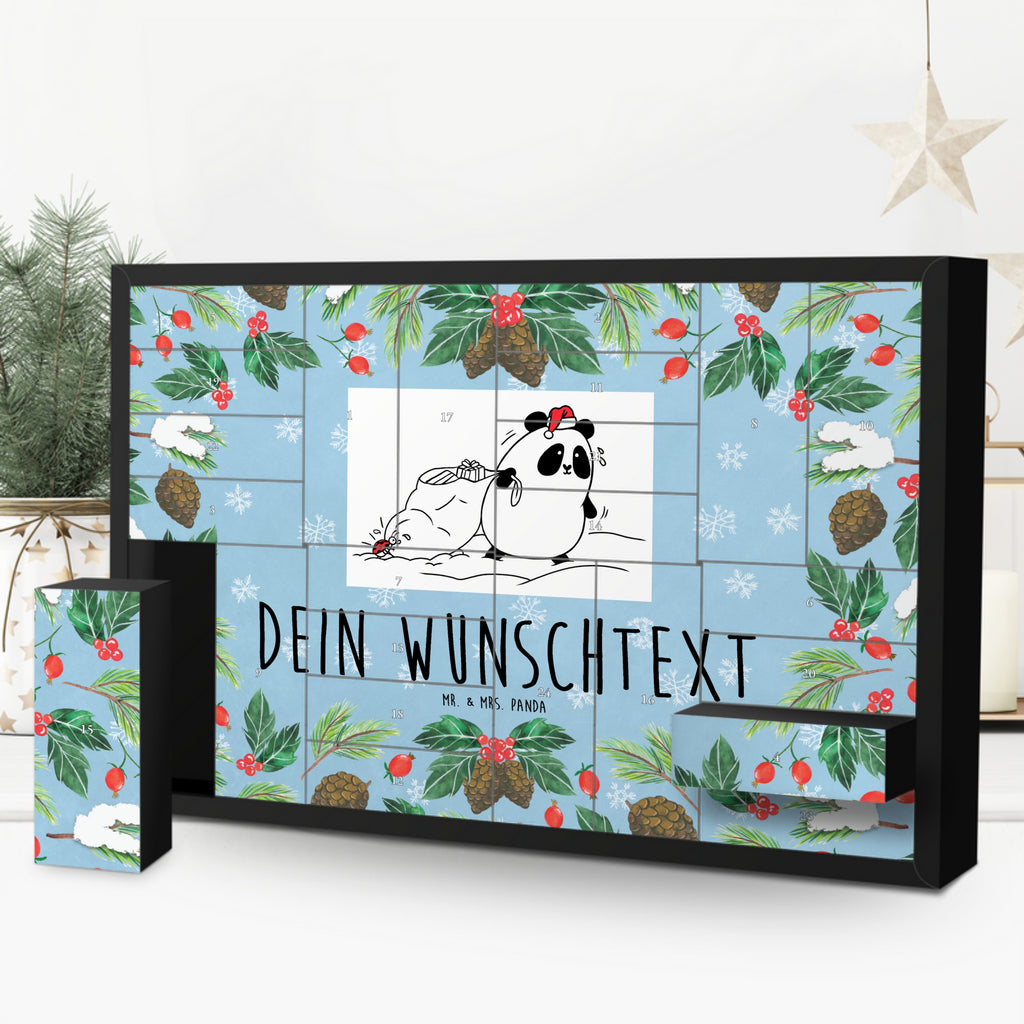 Personalisierter Befüllbarer Adventskalender Panda Weihnachten Befüllbarer Adventskalender, Adventskalender zum selbst befüllen