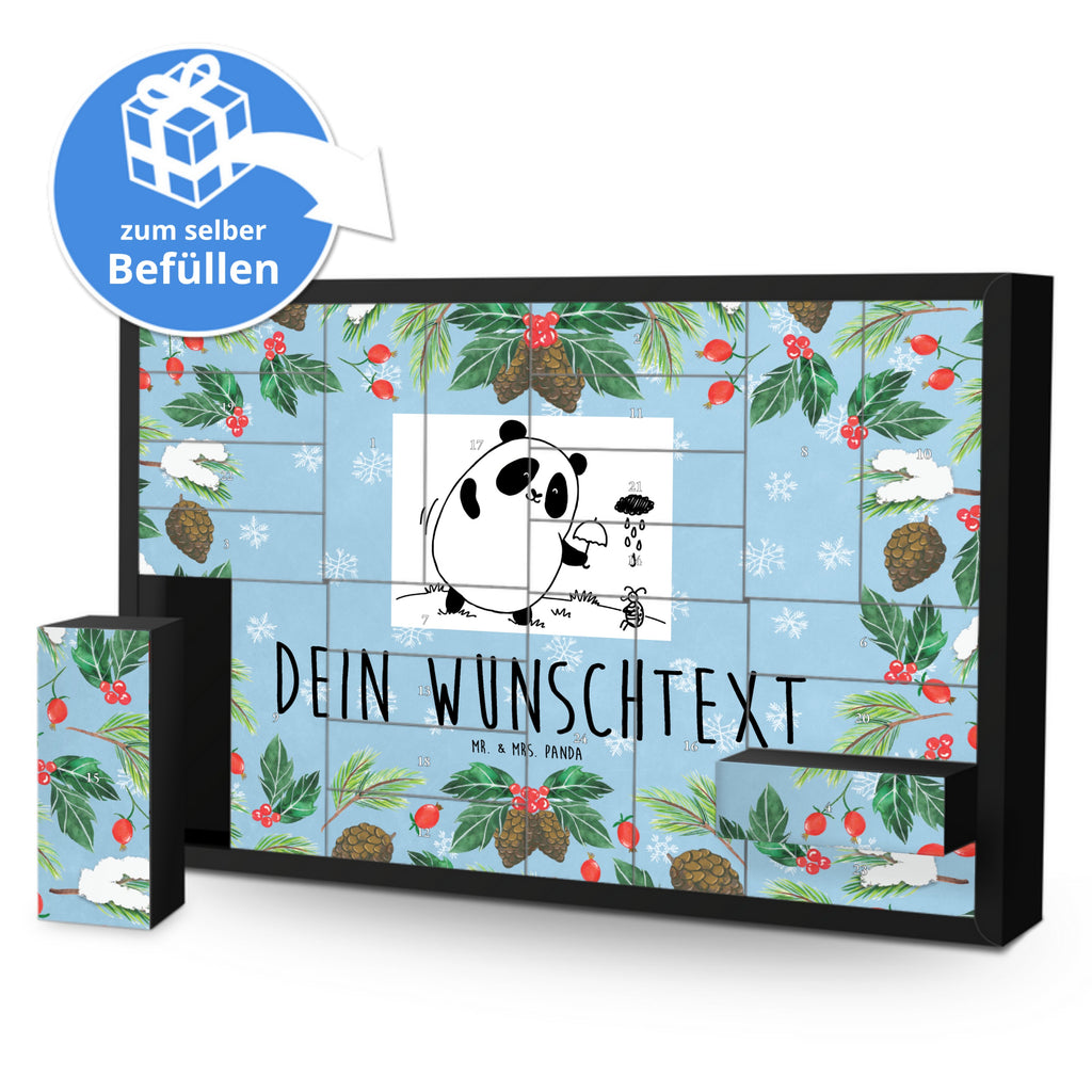 Personalisierter Befüllbarer Adventskalender Panda Zusammenhalt Befüllbarer Adventskalender, Adventskalender zum selbst befüllen