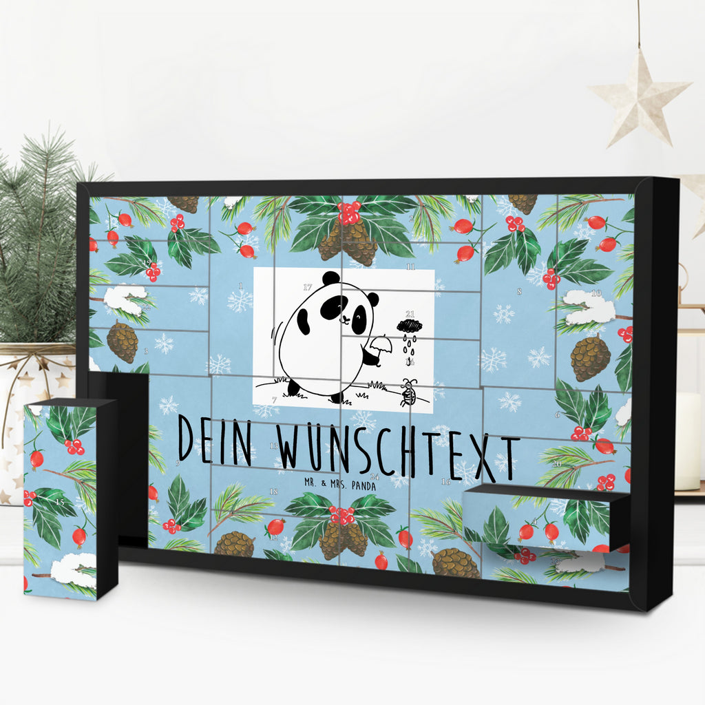 Personalisierter Befüllbarer Adventskalender Panda Zusammenhalt Befüllbarer Adventskalender, Adventskalender zum selbst befüllen