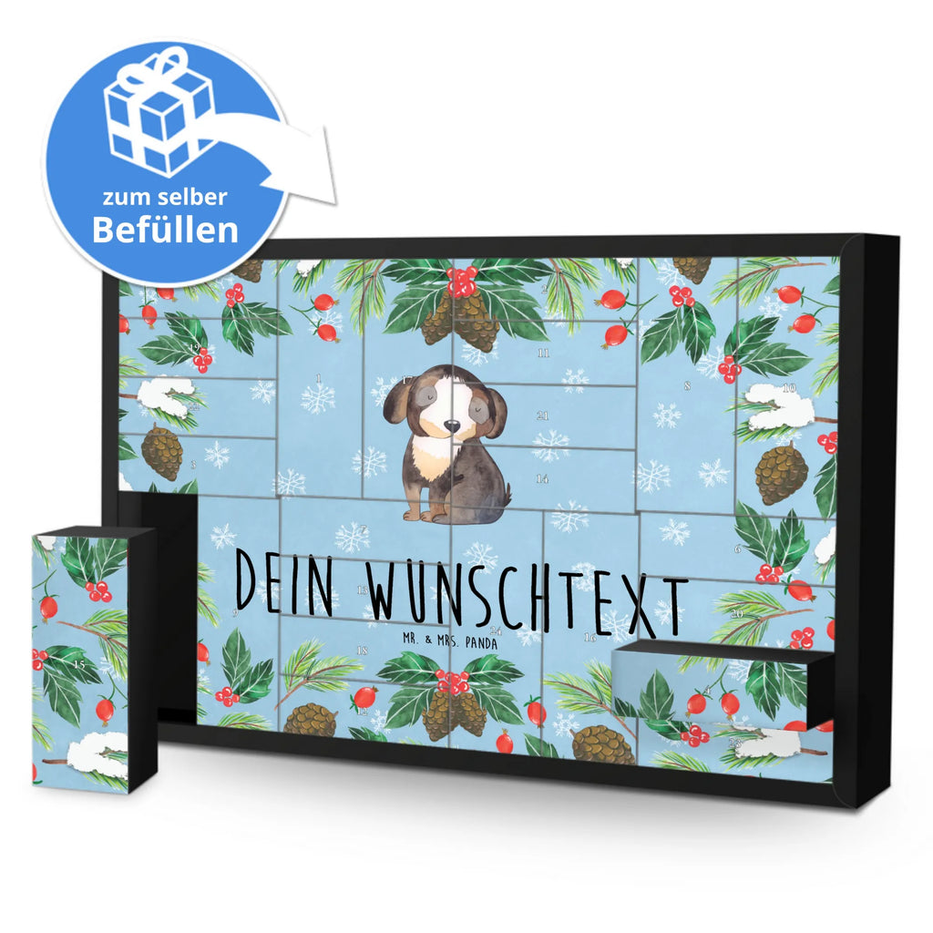 Personalisierter Befüllbarer Adventskalender Hund Entspannen Befüllbarer Adventskalender, Adventskalender zum selbst befüllen, Hund, Hundemotiv, Haustier, Hunderasse, Tierliebhaber, Hundebesitzer, Sprüche, schwarzer Hund, Hundeliebe, Liebe, Hundeglück