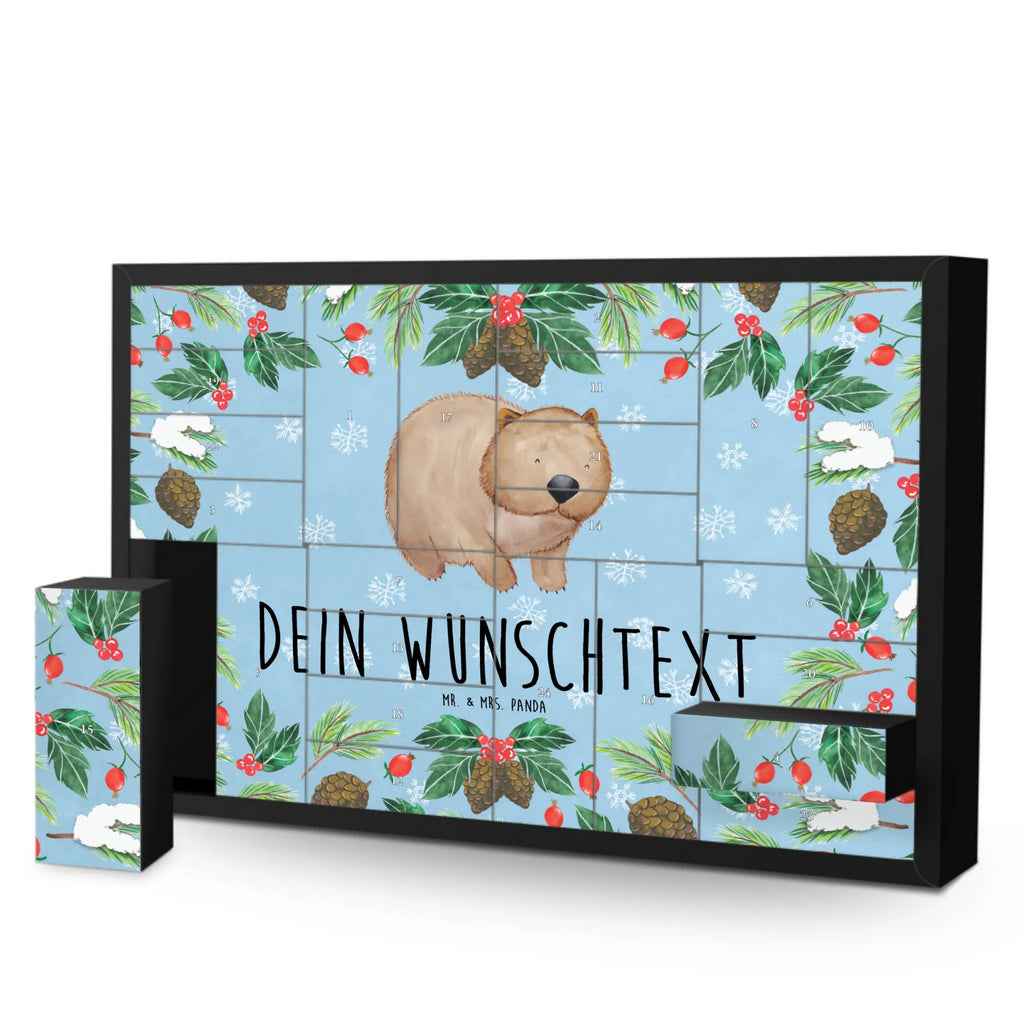 Personalisierter Befüllbarer Adventskalender Wombat Befüllbarer Adventskalender, Adventskalender zum selbst befüllen, Tiermotive, Gute Laune, lustige Sprüche, Tiere, Wombat, Das Leben ist schön, Motivation, Spruch, Australien