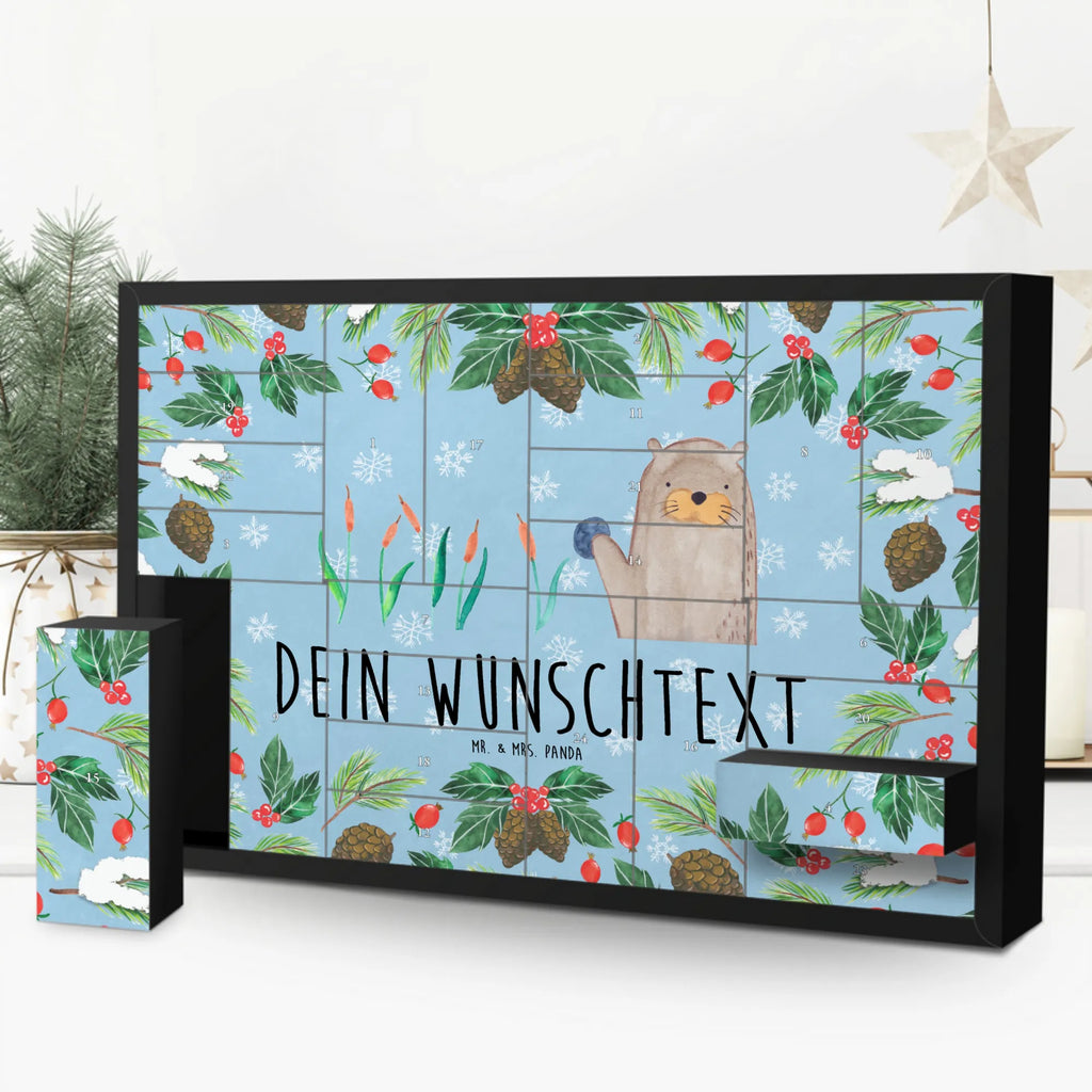 Personalisierter Befüllbarer Adventskalender Otter Stein Befüllbarer Adventskalender, Adventskalender zum selbst befüllen, Otter, Fischotter, Seeotter, Otter Seeotter See Otter