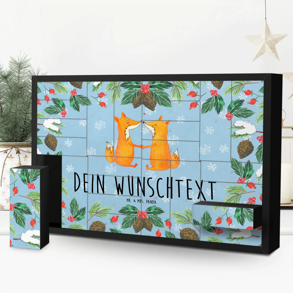 Personalisierter Befüllbarer Adventskalender Füchse Liebe Befüllbarer Adventskalender, Adventskalender zum selbst befüllen, Fuchs, Füchse, Fox, Liebe, Liebespaar, Paar, Partner, Freundin, Freund, Ehe, Verlobte, Ehemann, Ehefrau, Liebesbeweis