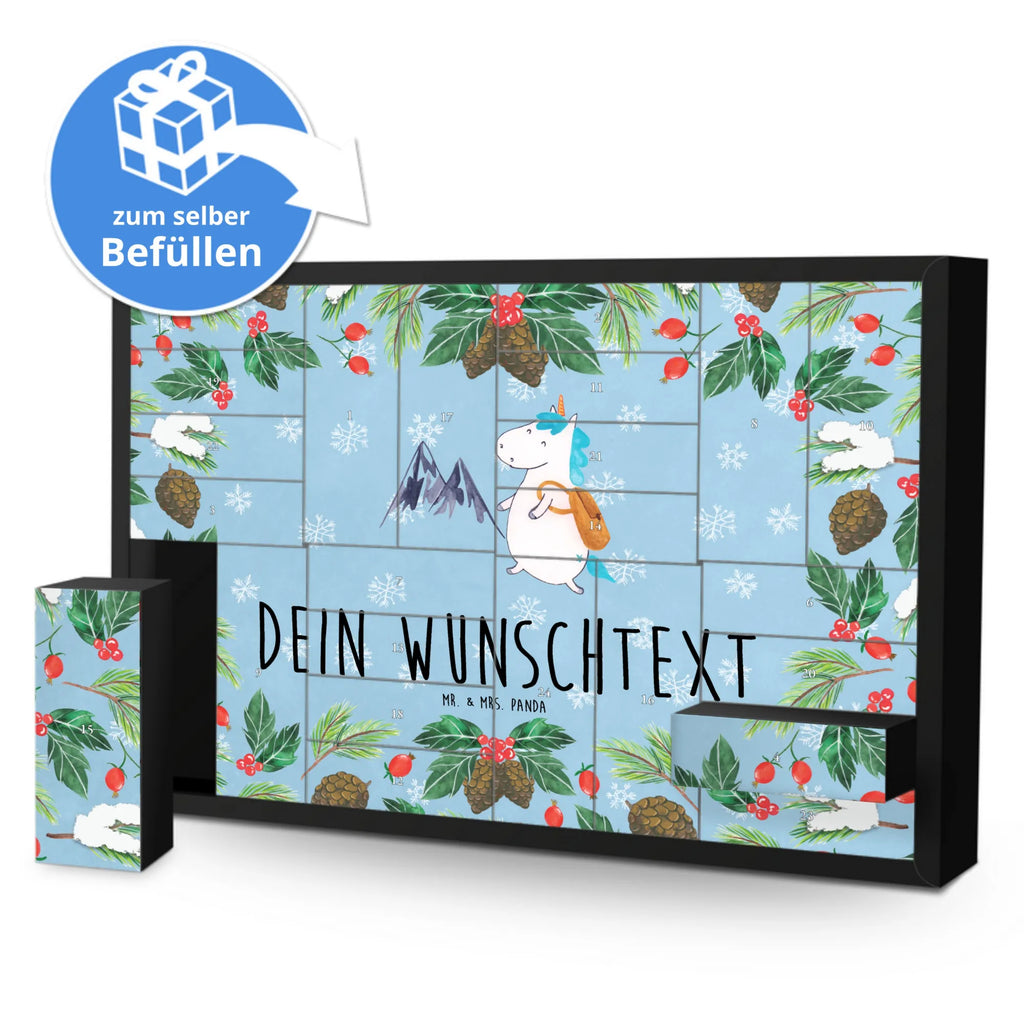 Personalisierter Befüllbarer Adventskalender Einhorn Bergsteiger Befüllbarer Adventskalender, Adventskalender zum selbst befüllen, Einhorn, Einhörner, Einhorn Deko, Pegasus, Unicorn, Bergsteiger, Abenteuer, Berge, Abenteurer, Weltenbummler, Weltreise, Reisen, Urlaub, Entdecker