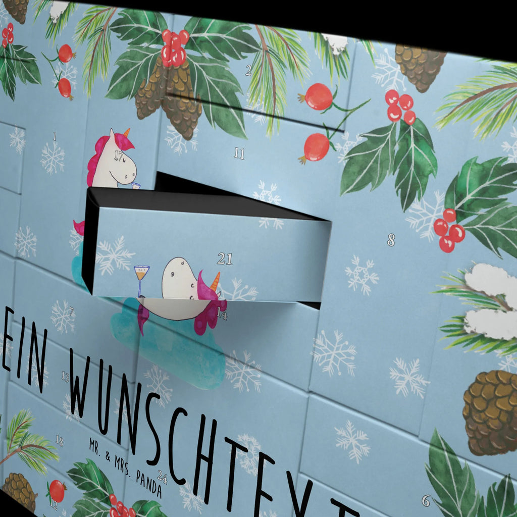 Personalisierter Befüllbarer Adventskalender Einhorn Sekt Befüllbarer Adventskalender, Adventskalender zum selbst befüllen, Einhorn, Einhörner, Einhorn Deko, Pegasus, Unicorn, Freundinnen, Freundin, BFF, Sekt, Mädelsabend, Spaß, Party, Korken, Anstoßen, Beste