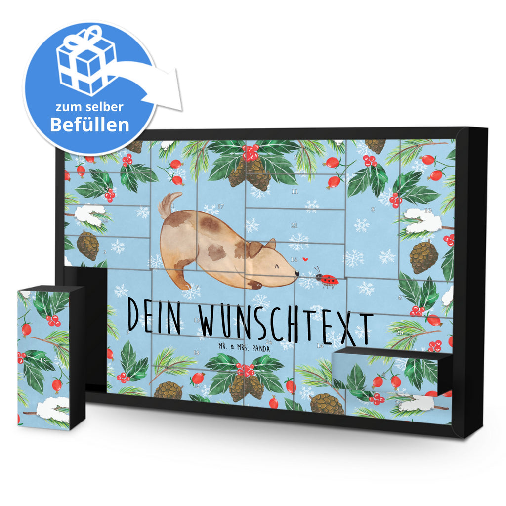 Personalisierter Befüllbarer Adventskalender Hund Marienkäfer Befüllbarer Adventskalender, Adventskalender zum selbst befüllen, Hund, Hundemotiv, Haustier, Hunderasse, Tierliebhaber, Hundebesitzer, Sprüche, Hunde, Hundespruch, Marienkäfer, Mischling, Mischlinghund