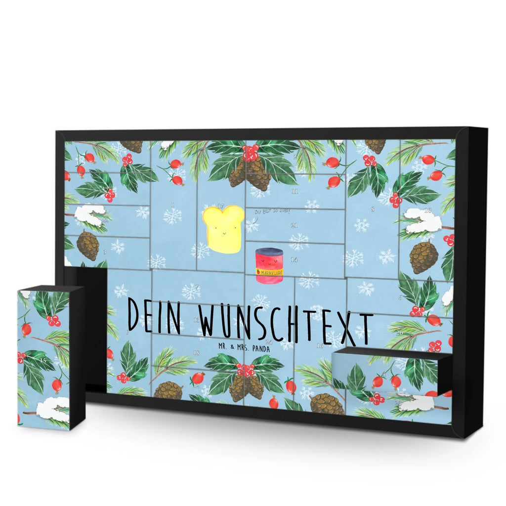 Personalisierter Befüllbarer Adventskalender Toast Marmelade Befüllbarer Adventskalender, Adventskalender zum selbst befüllen, Tiermotive, Gute Laune, lustige Sprüche, Tiere, Toast, Marmelade, Dreamteam, süße Postkarte, süß, Küche Deko, Küche Spruch, Frühstück Einladung, Brot, Toastbrot