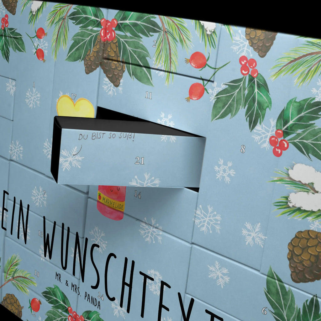 Personalisierter Befüllbarer Adventskalender Toast Marmelade Befüllbarer Adventskalender, Adventskalender zum selbst befüllen, Tiermotive, Gute Laune, lustige Sprüche, Tiere, Toast, Marmelade, Dreamteam, süße Postkarte, süß, Küche Deko, Küche Spruch, Frühstück Einladung, Brot, Toastbrot