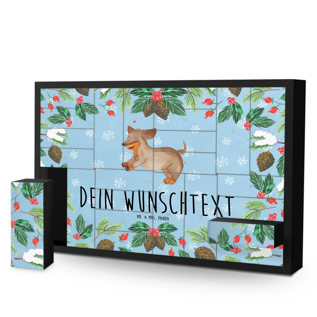 Personalisierter Befüllbarer Adventskalender Hund Dackel Befüllbarer Adventskalender, Adventskalender zum selbst befüllen, Hund, Hundemotiv, Haustier, Hunderasse, Tierliebhaber, Hundebesitzer, Sprüche, Hunde, Dackel, Dachshund, happy dog