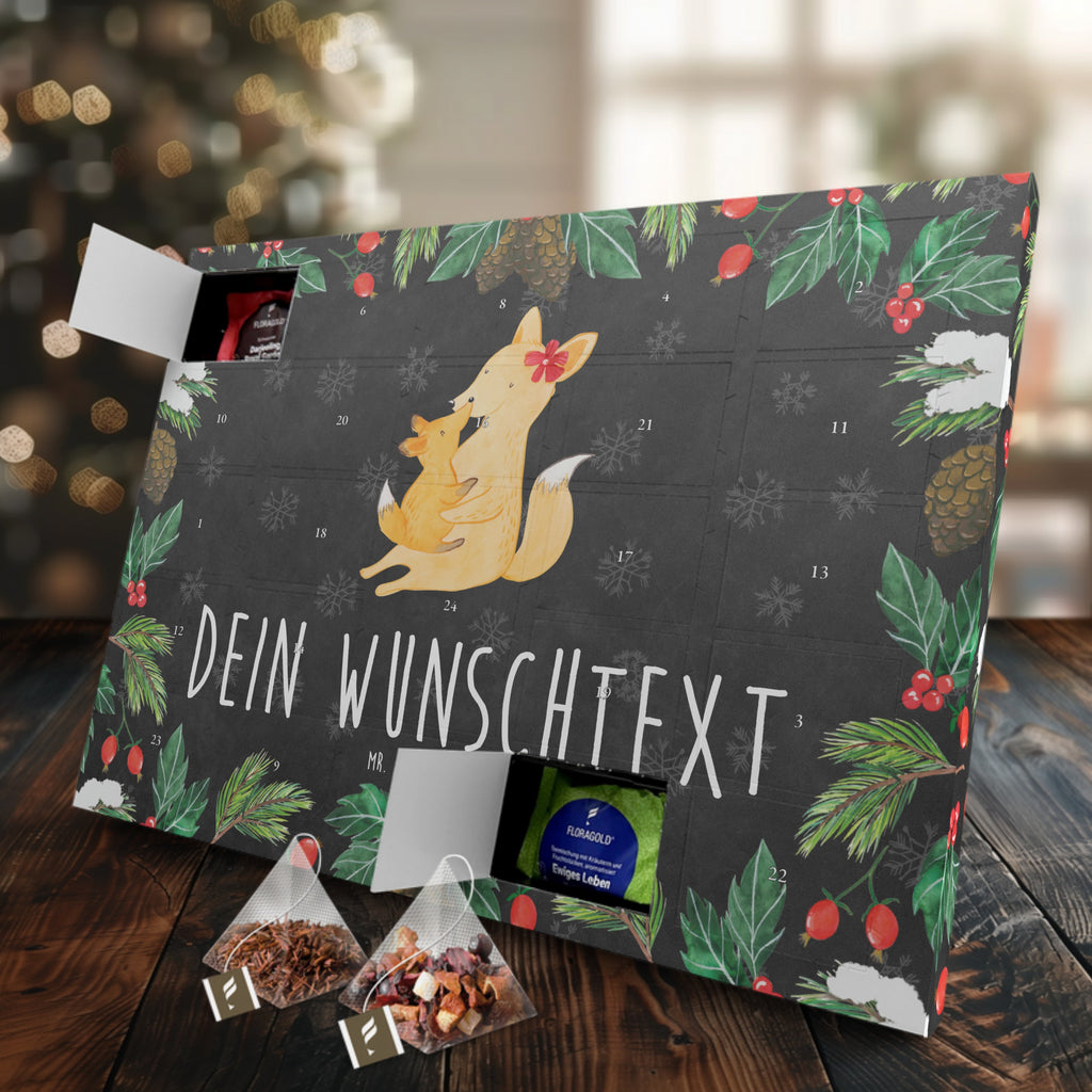 Personalisierter Tee Adventskalender Fuchs Mama Personalisierter Tee Adventskalender, Familie, Vatertag, Muttertag, Bruder, Schwester, Mama, Papa, Oma, Opa, Mutter, Tochter, Lieblingstochter, Beste Tochter, Geschenk