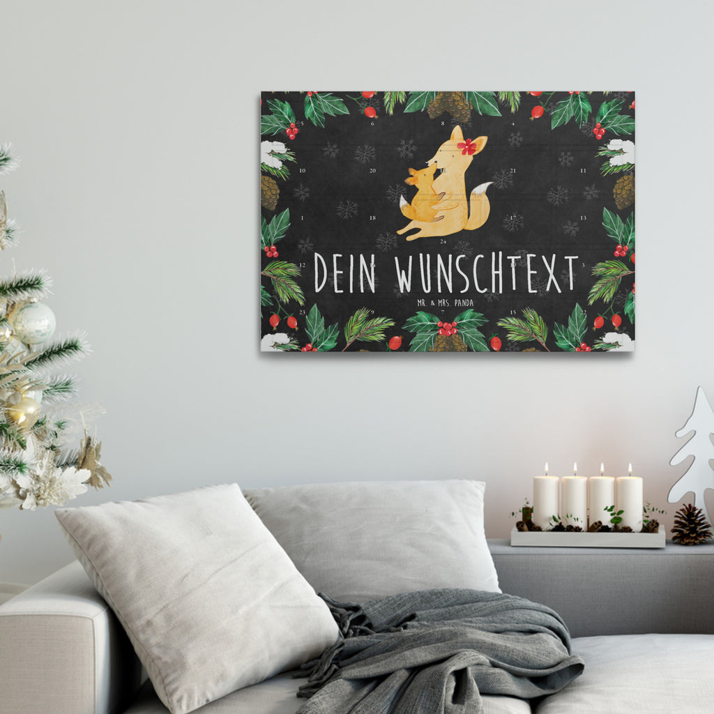 Personalisierter Tee Adventskalender Fuchs Mama Personalisierter Tee Adventskalender, Familie, Vatertag, Muttertag, Bruder, Schwester, Mama, Papa, Oma, Opa, Mutter, Tochter, Lieblingstochter, Beste Tochter, Geschenk