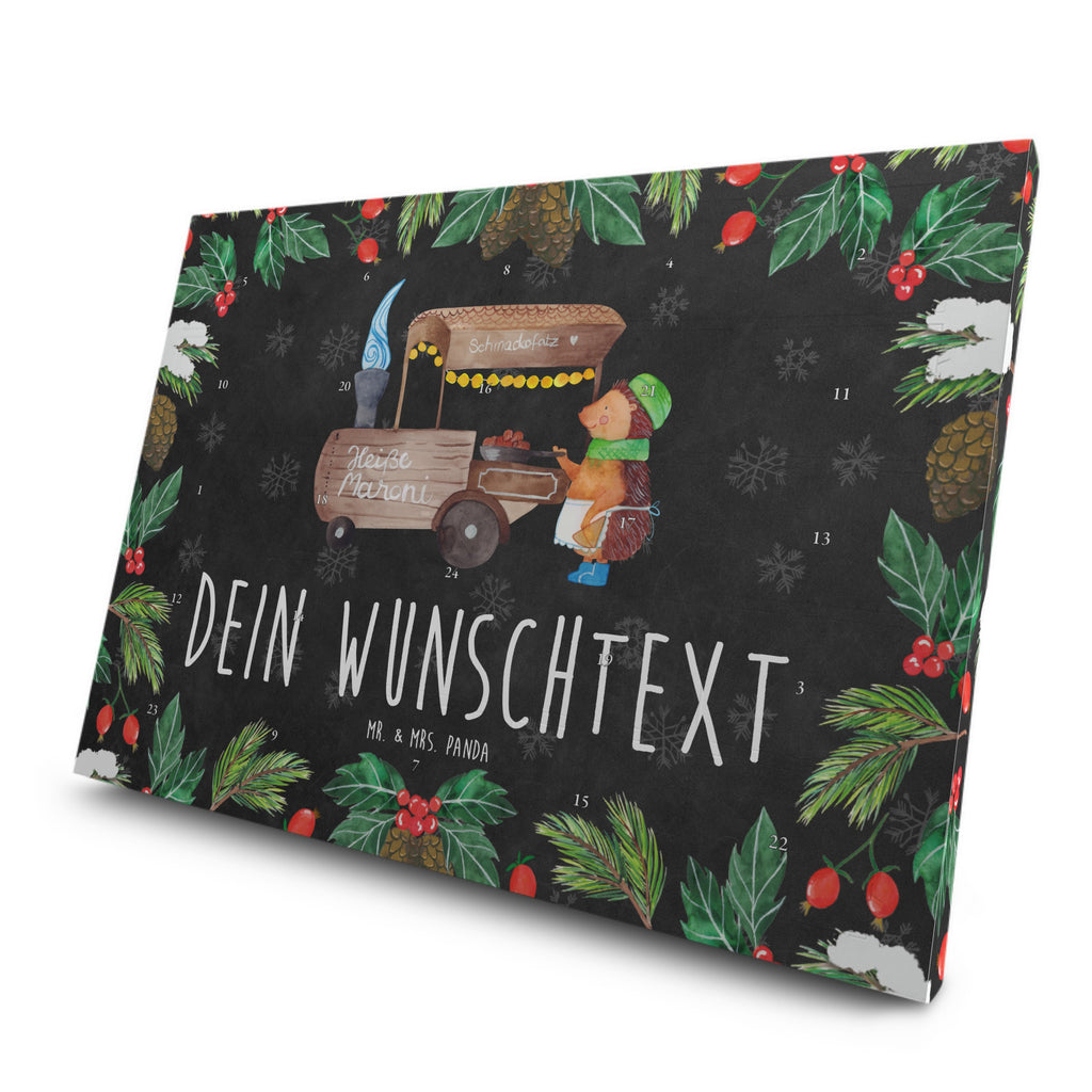 Personalisierter Tee Adventskalender Igel Maronen Personalisierter Tee Adventskalender, Winter, Weihnachten, Weihnachtsdeko, Nikolaus, Advent, Heiligabend, Wintermotiv, Maronen, Weihnachtsmarkt, Kastanien, Duft