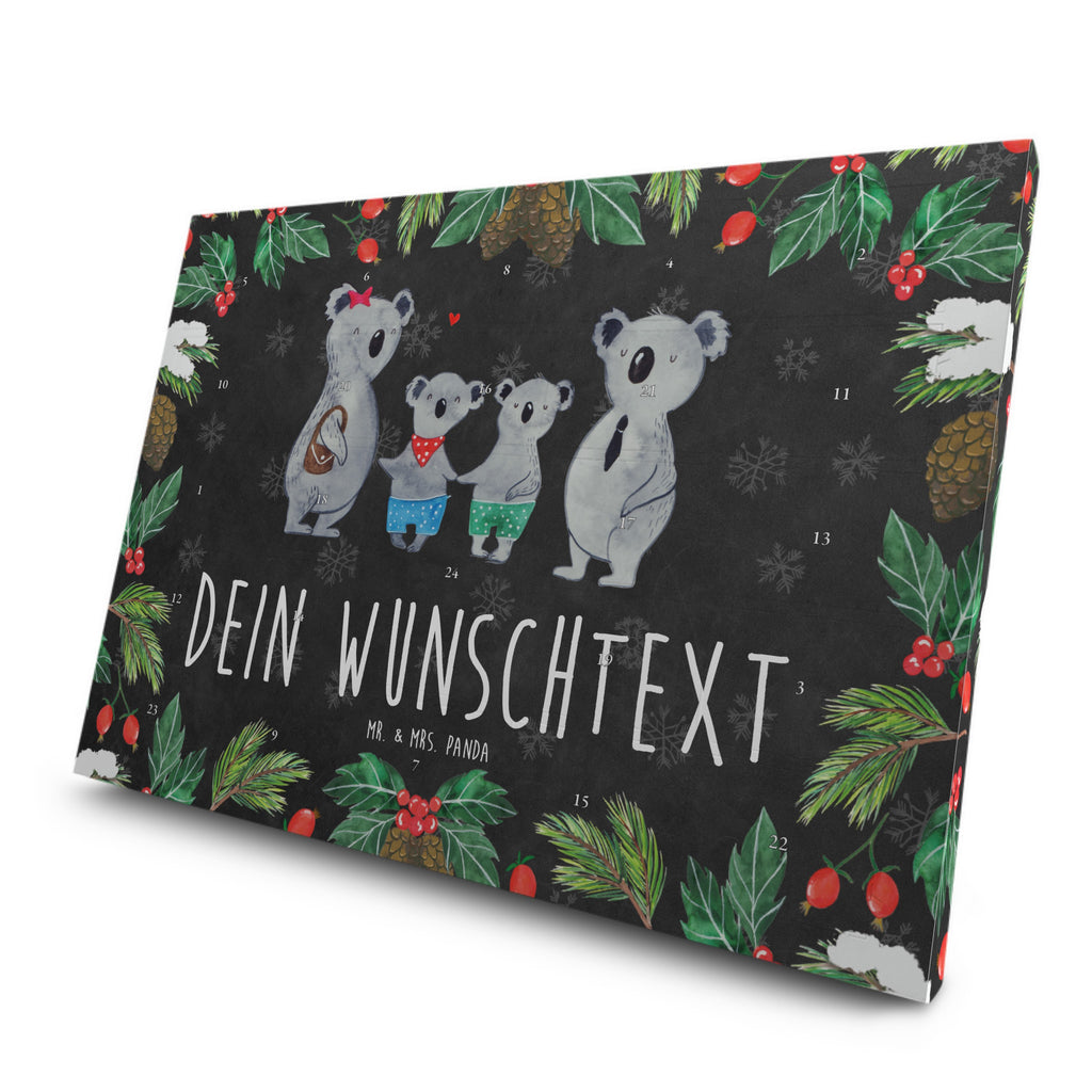 Personalisierter Tee Adventskalender Koala Familie zwei Personalisierter Tee Adventskalender, Familie, Vatertag, Muttertag, Bruder, Schwester, Mama, Papa, Oma, Opa, Koala, Koalabär, beste Familie, Familienzeit, Familienleben, Koalafamilie, Lieblingsfamilie