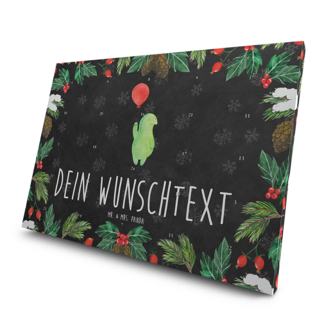 Personalisierter Tee Adventskalender Schildkröte Luftballon Personalisierter Tee Adventskalender, Schildkröte, Schildkröten, Mutausbruch, Motivation, Motivationsspruch