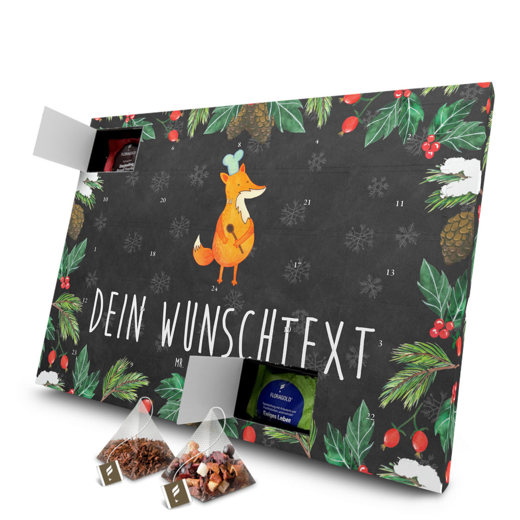 Personalisierter Tee Adventskalender Fuchs Koch Personalisierter Tee Adventskalender, Fuchs, Füchse, Koch Geschenk, Küche Spruch, Küche Deko, Köche, Bäcker, Party Spruch, Spruch lustig, witzig