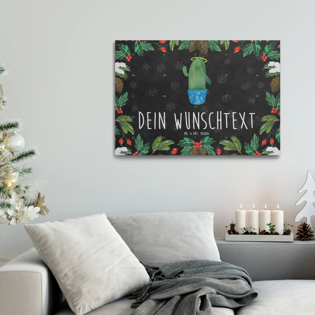 Personalisierter Tee Adventskalender Kaktus Heilig Personalisierter Tee Adventskalender, Kaktus, Kakteen, frech, lustig, Kind, Eltern, Familie, Bruder, Schwester, Schwestern, Freundin, Heiligenschein