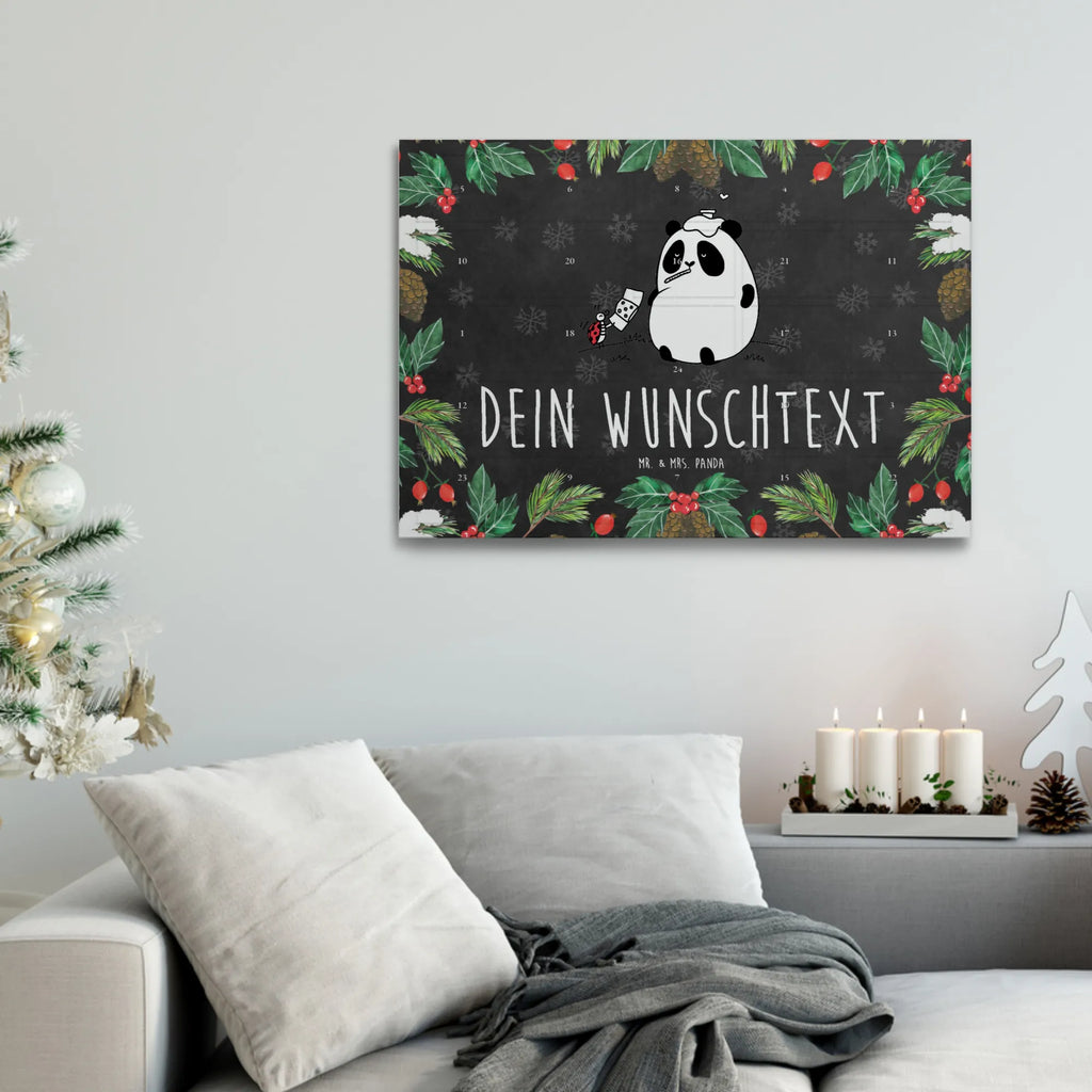 Personalisierter Tee Adventskalender Panda Gute Besserung Personalisierter Tee Adventskalender