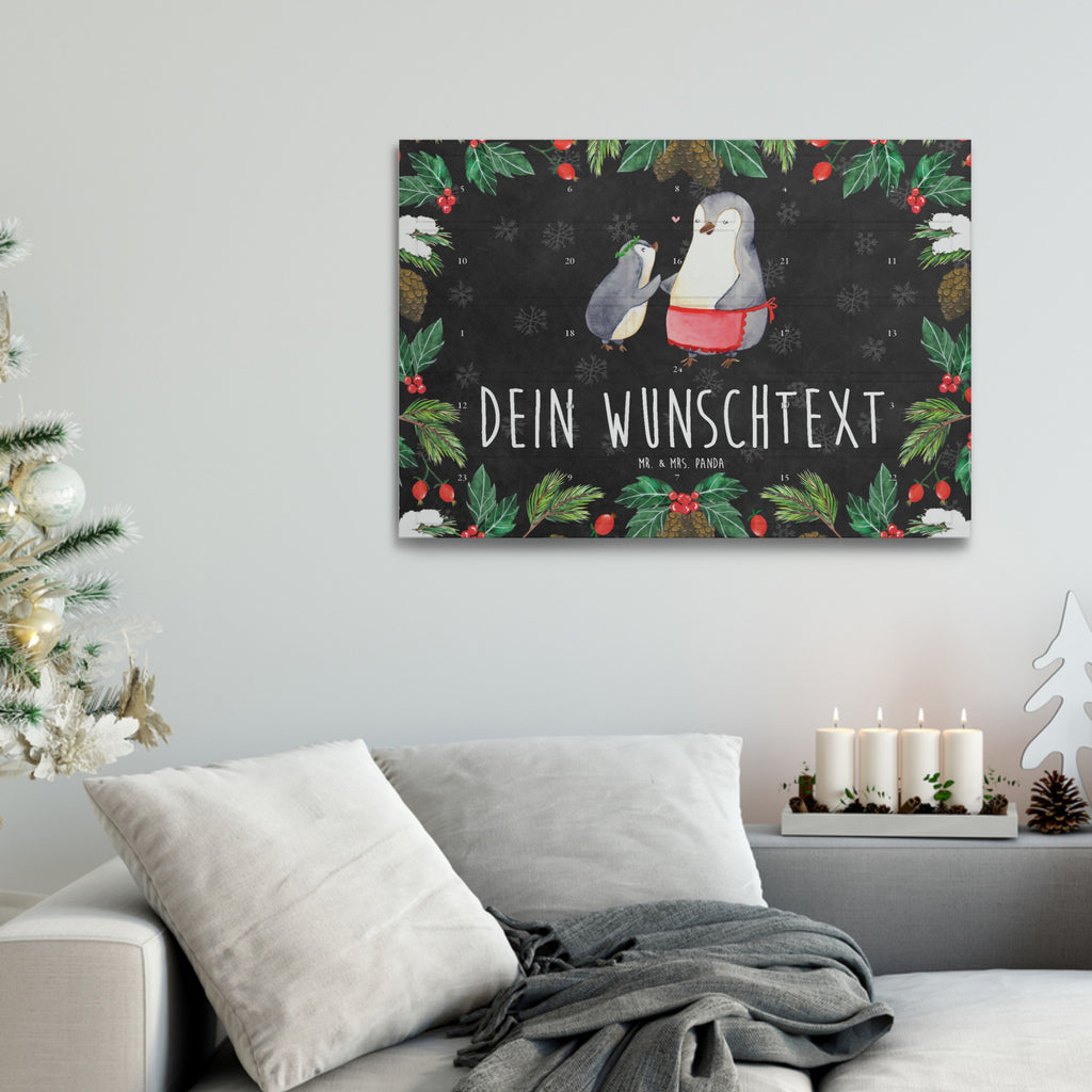 Personalisierter Tee Adventskalender Pinguin mit Kind Personalisierter Tee Adventskalender, Familie, Vatertag, Muttertag, Bruder, Schwester, Mama, Papa, Oma, Opa, Geschenk, Mami, Mutti, Mutter, Geburststag