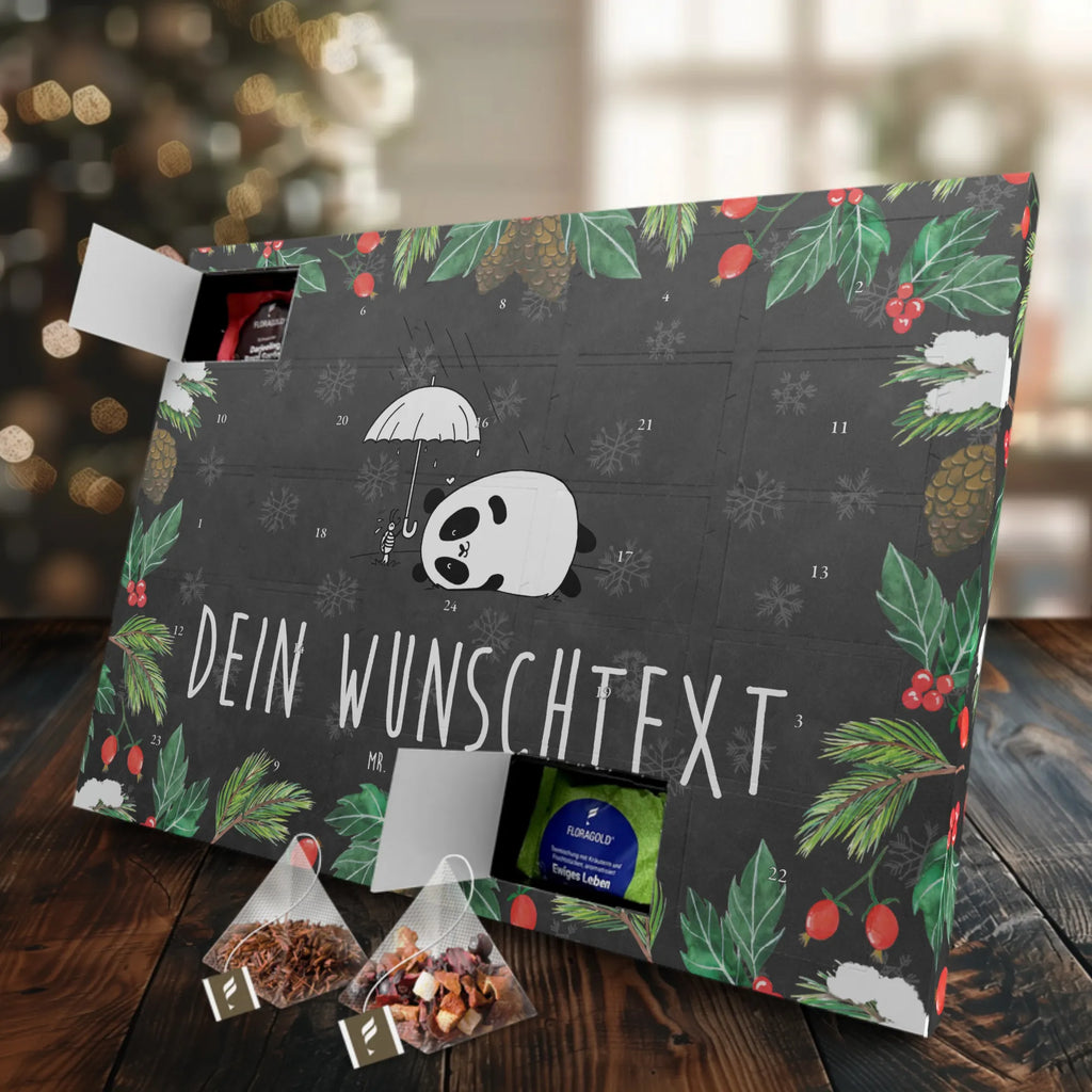 Personalisierter Tee Adventskalender Panda Freundschaft Personalisierter Tee Adventskalender