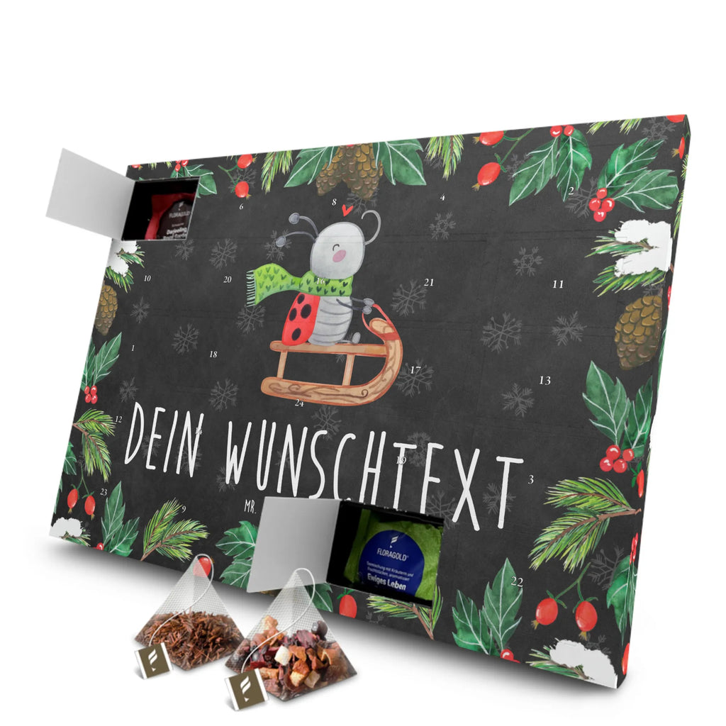 Personalisierter Tee Adventskalender Smörle Rodeln Personalisierter Tee Adventskalender, Winter, Weihnachten, Weihnachtsdeko, Nikolaus, Advent, Heiligabend, Wintermotiv, Schlittenfahren, Smörle, Marzipan