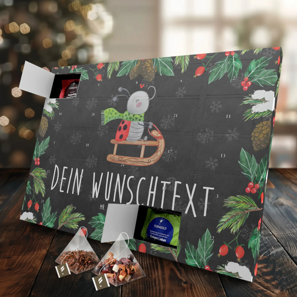 Personalisierter Tee Adventskalender Smörle Rodeln Personalisierter Tee Adventskalender, Winter, Weihnachten, Weihnachtsdeko, Nikolaus, Advent, Heiligabend, Wintermotiv, Schlittenfahren, Smörle, Marzipan