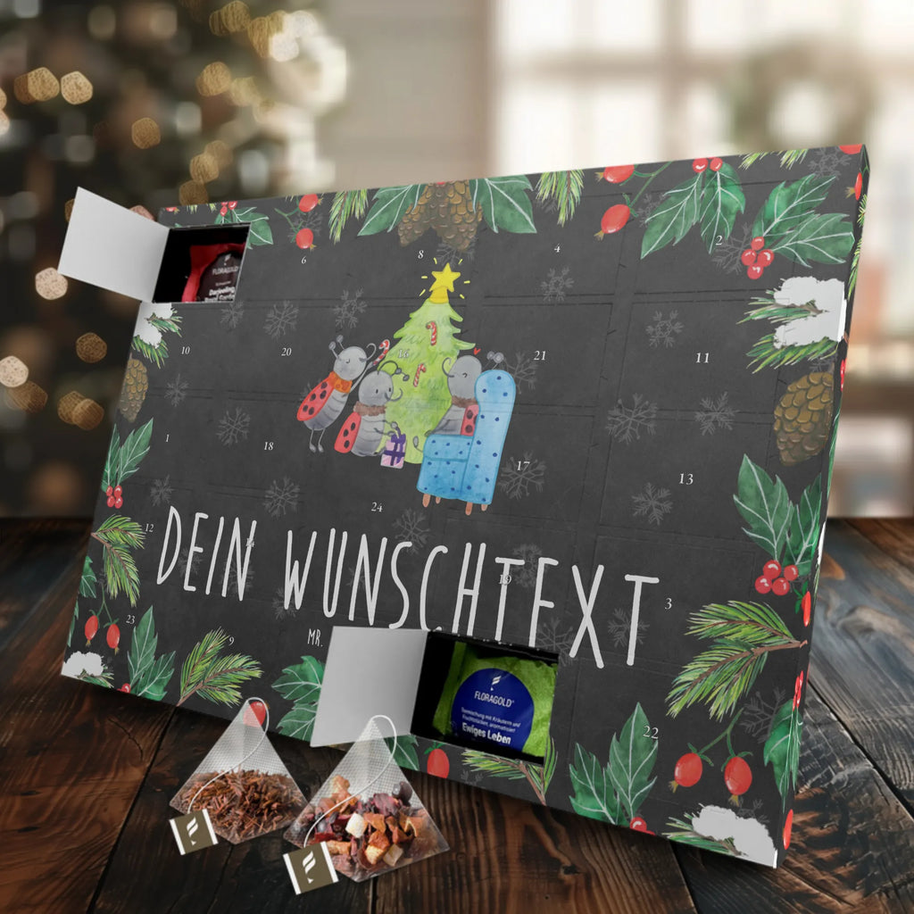 Personalisierter Tee Adventskalender Weihnachten Smörle Personalisierter Tee Adventskalender, Winter, Weihnachten, Weihnachtsdeko, Nikolaus, Advent, Heiligabend, Wintermotiv, Weihnachtsbaum, Geschenk, Pfefferminzstange, Tannennadeln