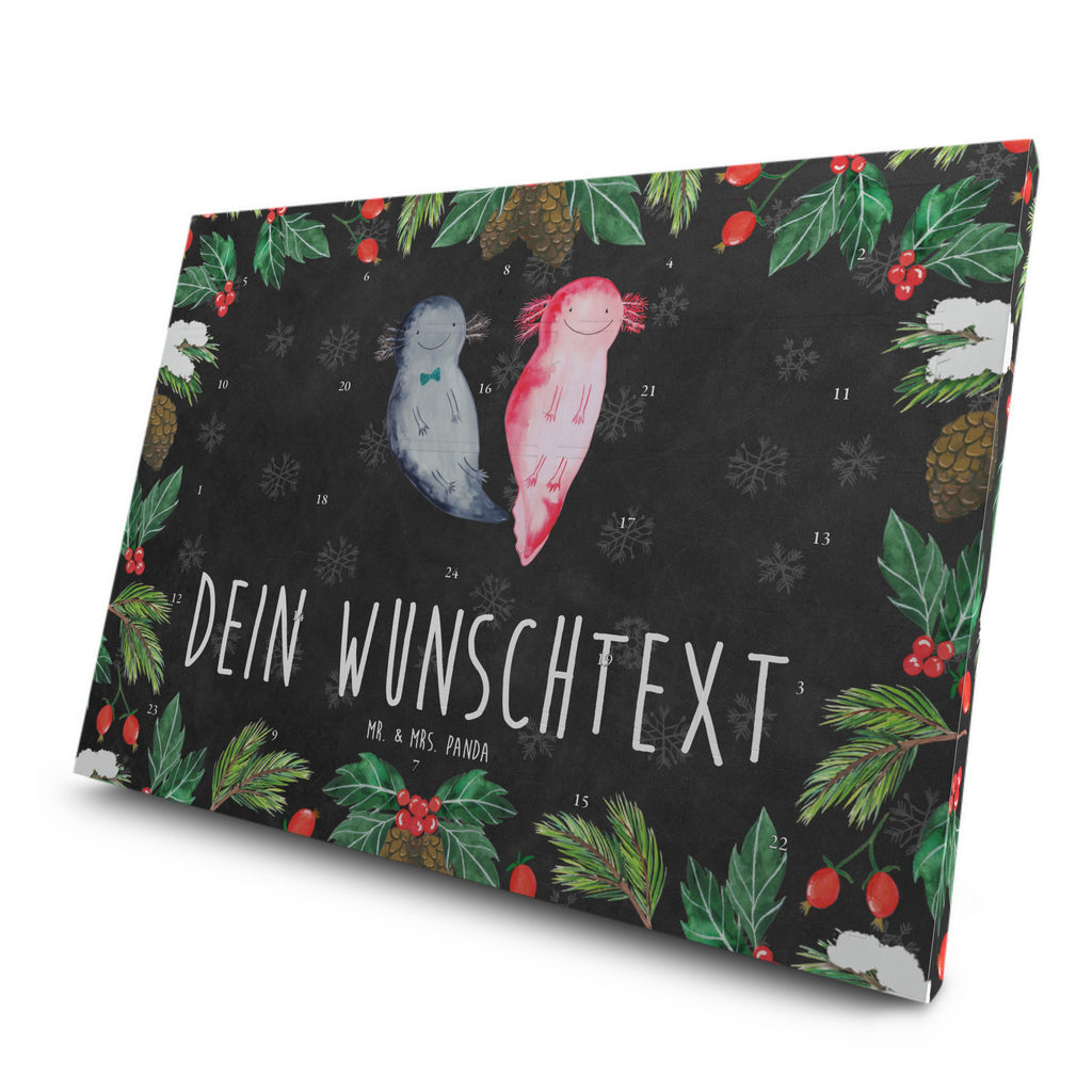 Personalisierter Tee Adventskalender Axolotl Freundin Personalisierter Tee Adventskalender, Axolotl, Molch, Axolot, Schwanzlurch, Lurch, Lurche, Liebe, große Liebe, Liebesbeweis, Freund, Verlobter, Ehemann, Jahrestag, Valentinstag