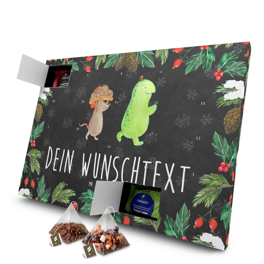 Personalisierter Tee Adventskalender Schildkröte Maus Personalisierter Tee Adventskalender, Schildkröte, Maus, Freunde, Freundinnen, beste Freunde, beste Freundinnen