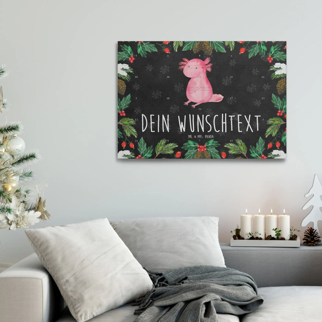 Personalisierter Tee Adventskalender Axolotl null Personalisierter Tee Adventskalender, Axolotl, Molch, Axolot, vergnügt, fröhlich, zufrieden, Lebensstil, Weisheit, Lebensweisheit, Liebe, Freundin