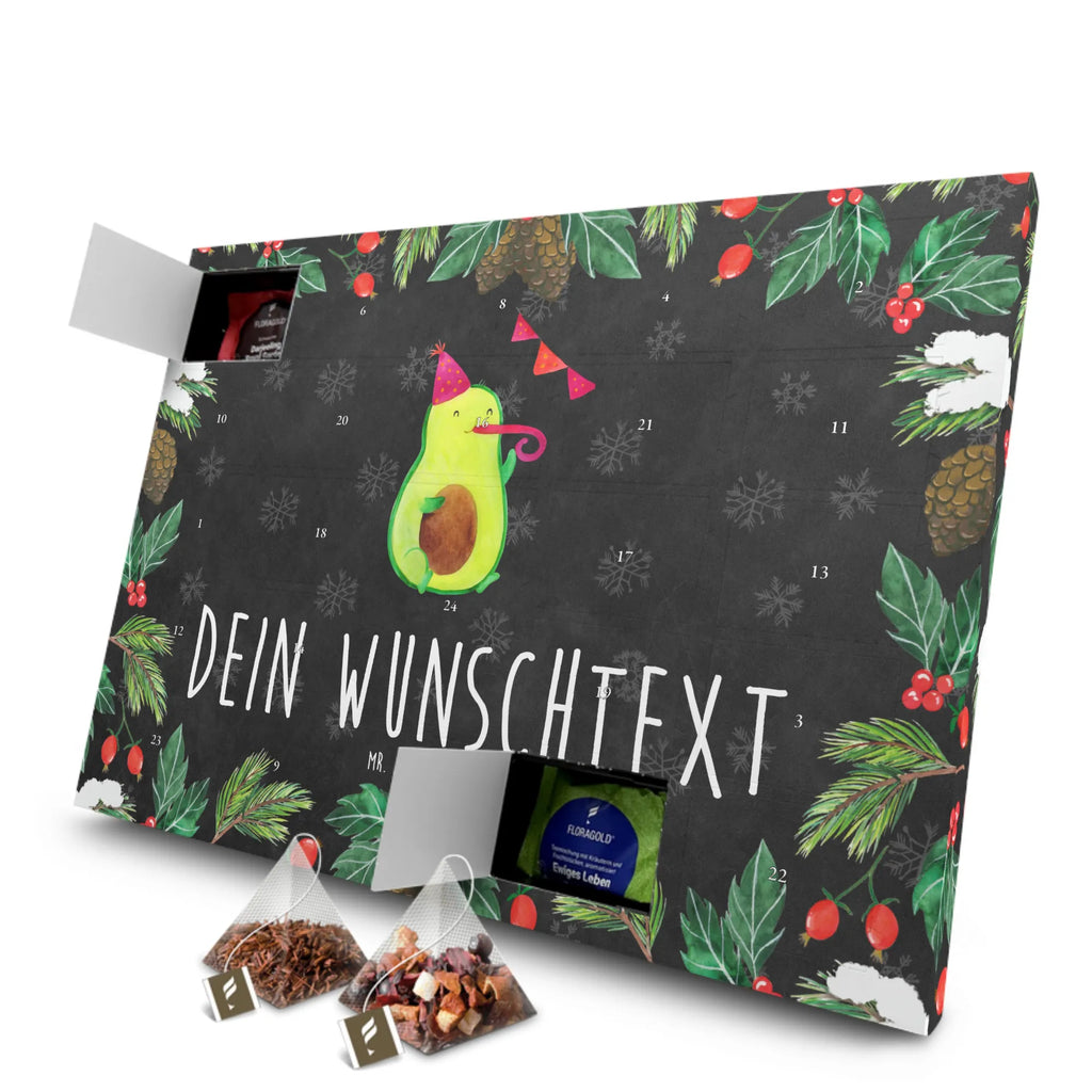 Personalisierter Tee Adventskalender Avocado Party Zeit Personalisierter Tee Adventskalender, Avocado, Veggie, Vegan, Gesund