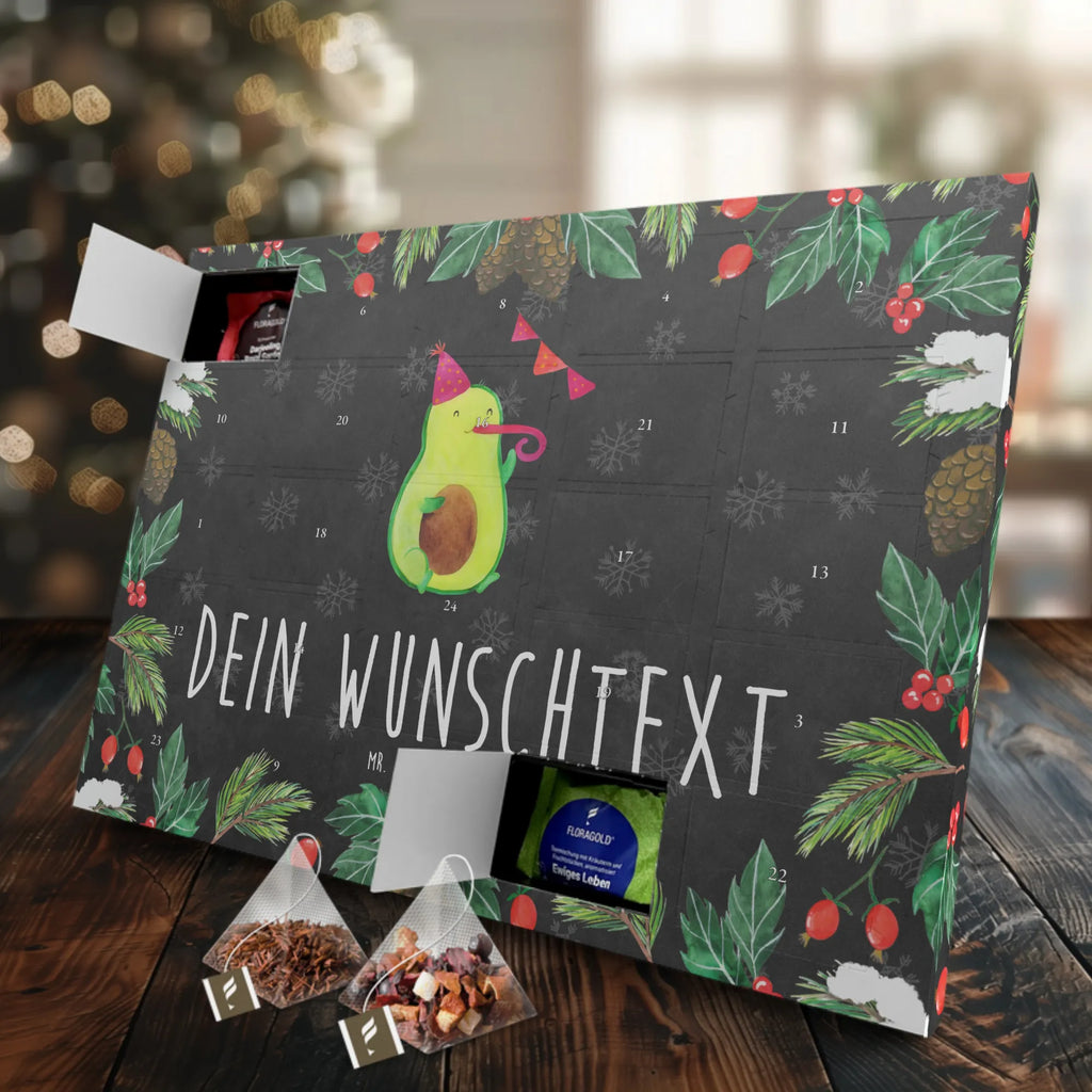 Personalisierter Tee Adventskalender Avocado Party Zeit Personalisierter Tee Adventskalender, Avocado, Veggie, Vegan, Gesund