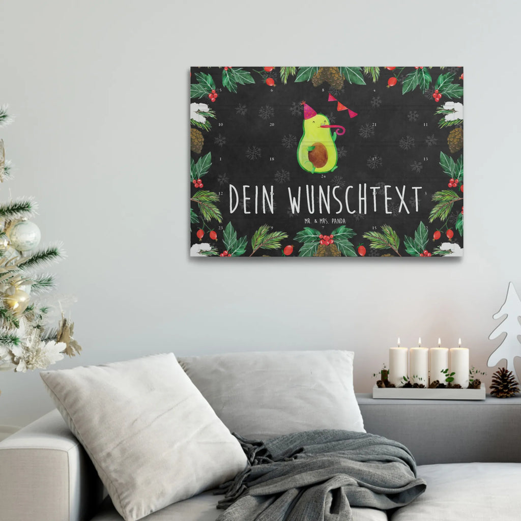 Personalisierter Tee Adventskalender Avocado Party Zeit Personalisierter Tee Adventskalender, Avocado, Veggie, Vegan, Gesund