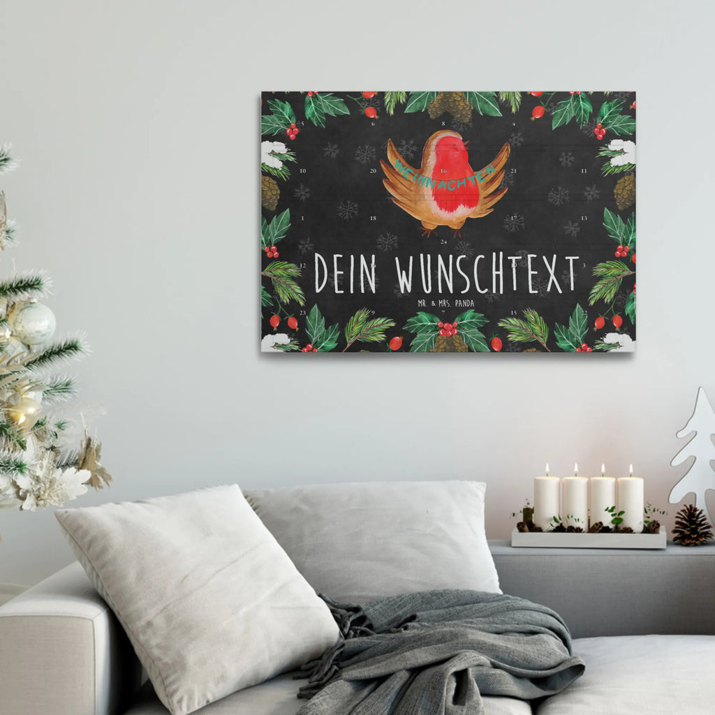 Personalisierter Tee Adventskalender Rotkehlchen Weihnachten Personalisierter Tee Adventskalender, Winter, Weihnachten, Weihnachtsdeko, Nikolaus, Advent, Heiligabend, Wintermotiv, Frohe Weihnachten, Weihnachtsmotiv, Weihnachtsgruß, Vogel, xmas