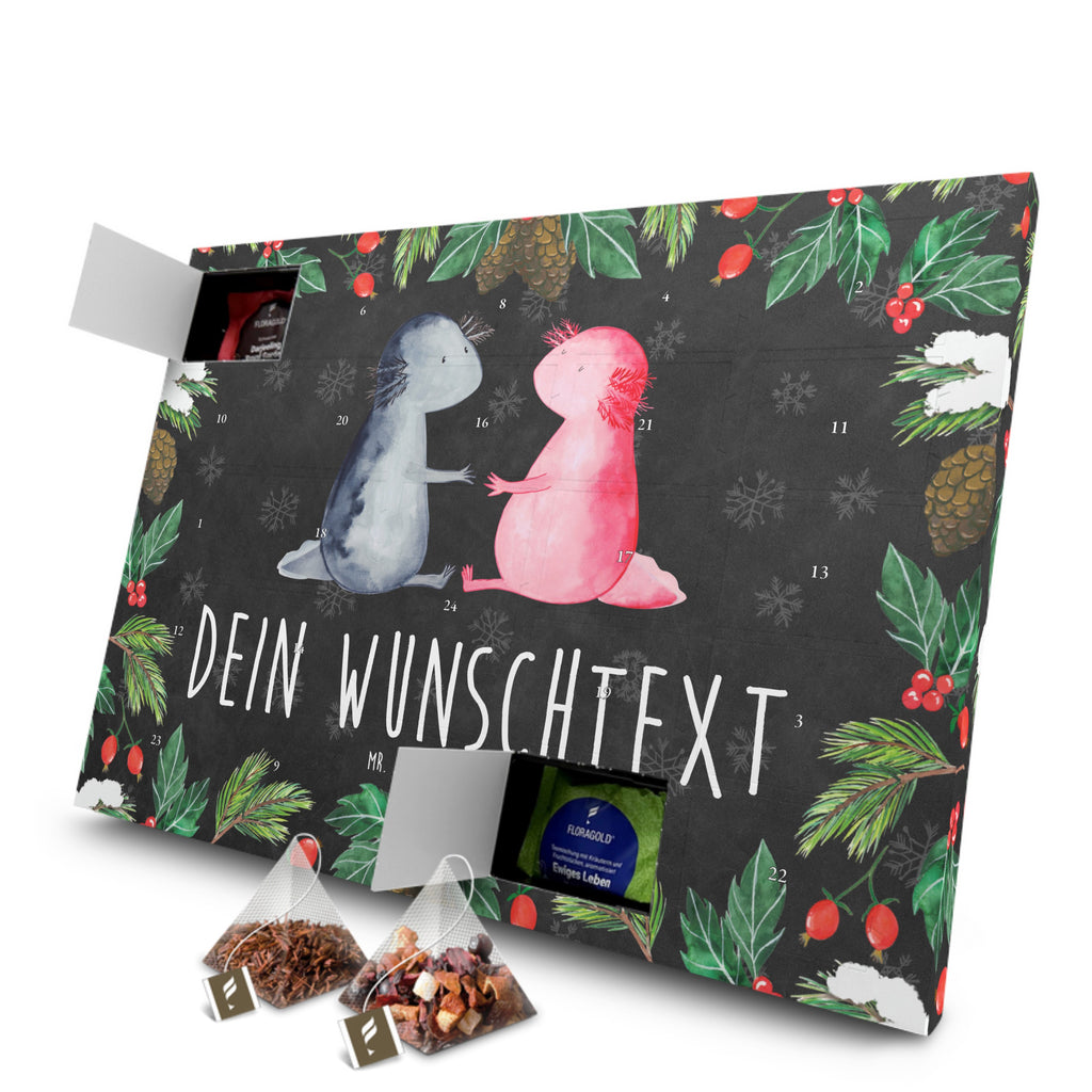 Personalisierter Tee Adventskalender Axolotl Liebe Personalisierter Tee Adventskalender, Axolotl, Molch, Axolot, Schwanzlurch, Lurch, Lurche, Liebe, große Liebe, Liebesbeweis, Freund, Verlobter, Ehemann, Jahrestag, Valentinstag