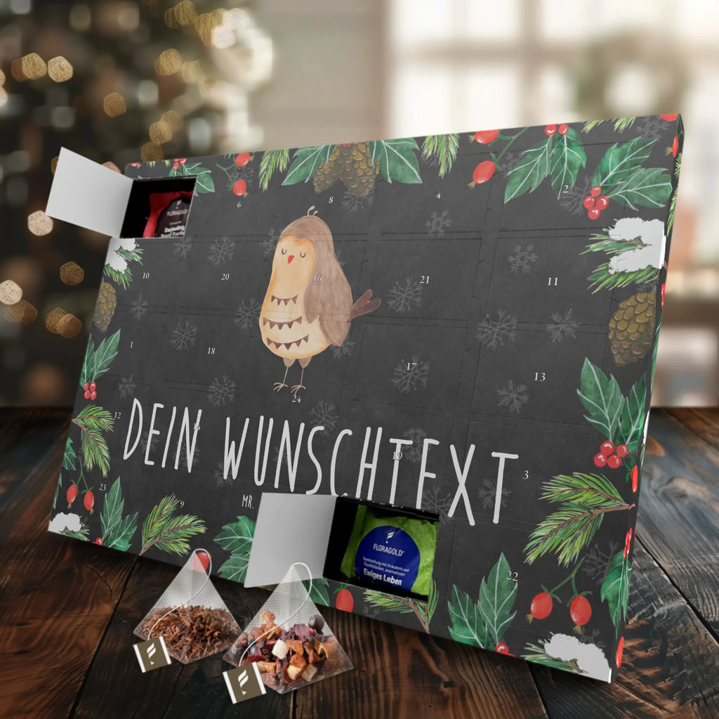 Personalisierter Tee Adventskalender Eule Zufrieden Personalisierter Tee Adventskalender, Eule, Eule Spruch, Eule deko, Owl, Liebe Spruch, Romantisch, Wortspiel lustig, Spruch schön, Geschenk Hochzeitstag