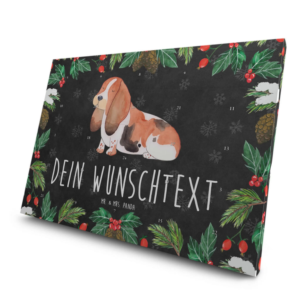 Personalisierter Tee Adventskalender Hund Basset Hound Personalisierter Tee Adventskalender, Hund, Hundemotiv, Haustier, Hunderasse, Tierliebhaber, Hundebesitzer, Sprüche, Basset Hound, Basset, Hundeliebe, kinderlos