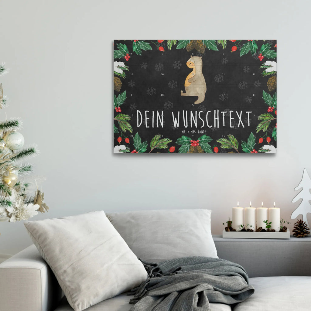 Personalisierter Tee Adventskalender Otter Bauch Personalisierter Tee Adventskalender, Otter, Fischotter, Seeotter, Otter Seeotter See Otter