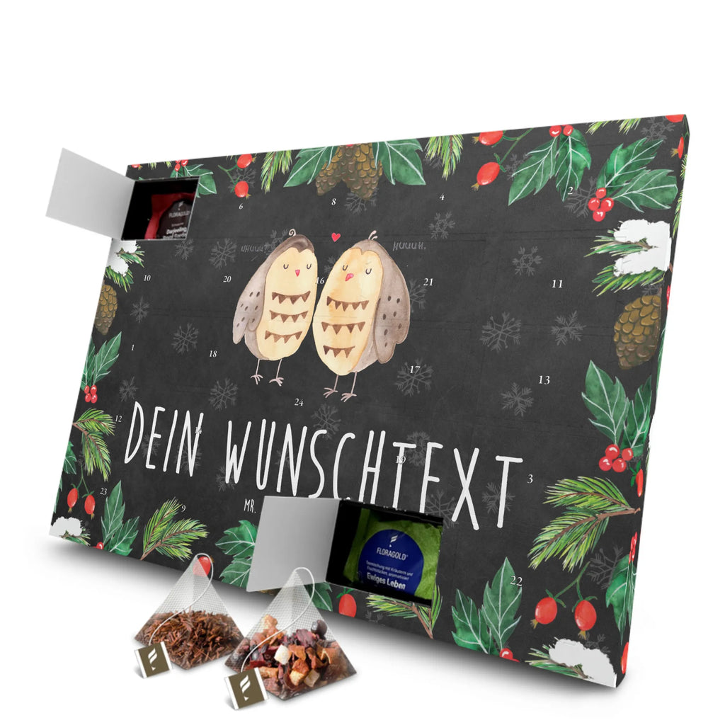 Personalisierter Tee Adventskalender Eulen Liebe Personalisierter Tee Adventskalender, Eule, Eule Deko, Liebe, Hochzeit Spruch, Owl, All you need is love, Liebe Spruch, Freundin Geschenk, Freund, Wortspiel lustig