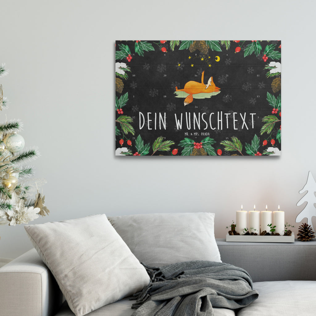 Personalisierter Tee Adventskalender Fuchs Sterne Personalisierter Tee Adventskalender, Fuchs, Füchse, tröstende Worte, Spruch positiv, Spruch schön, Romantik, Always Look on the Bright Side of Life