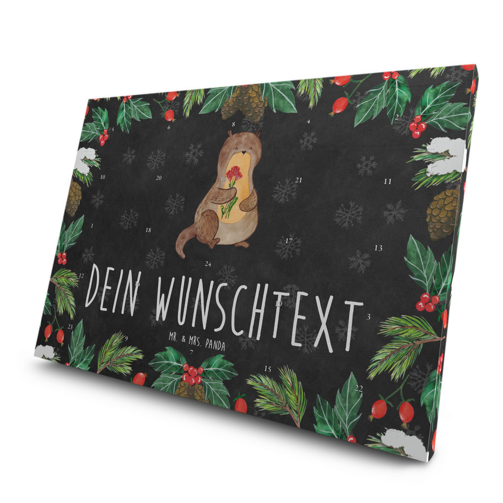 Personalisierter Tee Adventskalender Otter Blumenstrauß Personalisierter Tee Adventskalender, Otter, Fischotter, Seeotter, Otter Seeotter See Otter