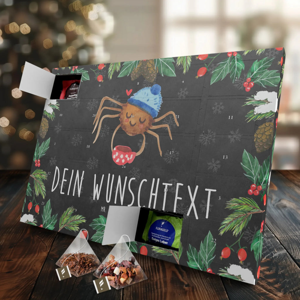 Personalisierter Tee Adventskalender Spinne Agathe Kaffee Personalisierter Tee Adventskalender, Spinne Agathe, Spinne, Agathe, Videos, Merchandise, Kaffee, Morgen, Morgenmuffel, Lebensweisheiten, Weiser Spruch