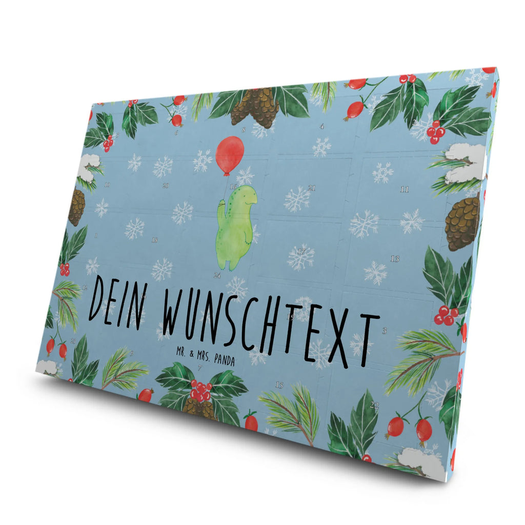 Personalisierter Tee Adventskalender Schildkröte Luftballon Personalisierter Tee Adventskalender, Schildkröte, Schildkröten, Mutausbruch, Motivation, Motivationsspruch