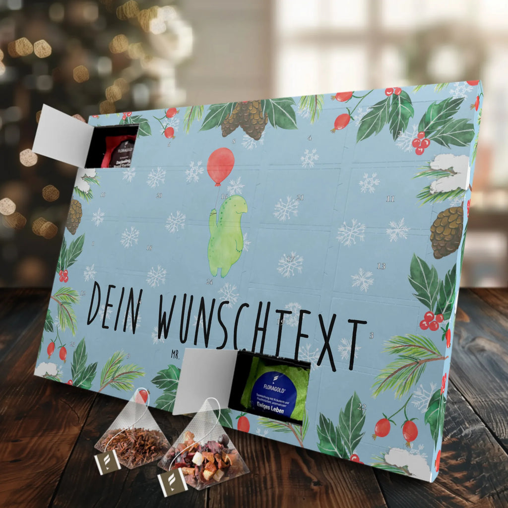 Personalisierter Tee Adventskalender Schildkröte Luftballon Personalisierter Tee Adventskalender, Schildkröte, Schildkröten, Mutausbruch, Motivation, Motivationsspruch