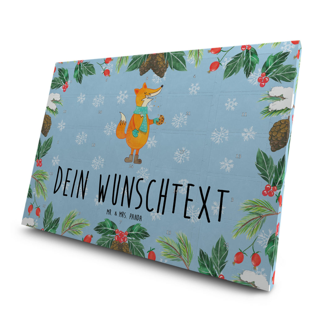 Personalisierter Tee Adventskalender Fuchs Keks Personalisierter Tee Adventskalender, Fuchs, Füchse, Backen Spruch, Kekse, Winter, Weihnachtszeit, Plätzchen, Liebe, Küche Deko